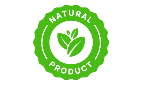 100% Natural logo emphasizing the use of natural, non-GMO, and gluten-free ingredients in Aquasculpt.