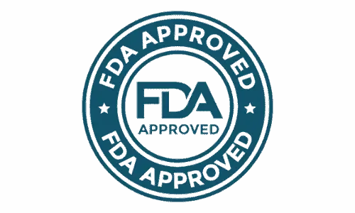 FDA Approved logo ensuring Aquasculpt's compliance with safety and health regulations.